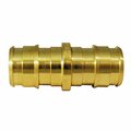 Homestead 0.5 x 0.5 in. Barb Brass Straight Coupling, 50PK HO2190675